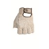 HJ Glove Men's White Original Half Finger Golf Glove, Medium,
