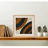 Creative Co-Op 18" Square Abstract Embroidery in Wood Frame Wall
