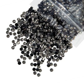 qiipii 5300PCS 3mm Metallic Gray Resin Rhinestones for Crafting Flatback Mine Grey Stones Bulk SS10 Non-Hotfix Diamonds Crystals Gems Charms for Nails Face Eyes Makeup Mugs Tumblers Bottles DIY Crafts