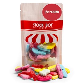 Bubs Swedish Godis Candy, 1/2 Pound Mix, Sweet and Sour, Swedish, Vegan, Stock Boy Candy Co., Imported Fresh from Sweden