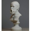 Artist Unknown Greek Philosopher Socrates Alabaster Bust Head Statue Sculpture