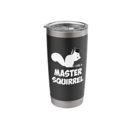 Master Student Graduation Squirrel Funny Stainless Steel Insulated Tumbler