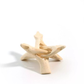 Prabhuji's Gifts Tripod 4" Natural Eucalyptus Wood