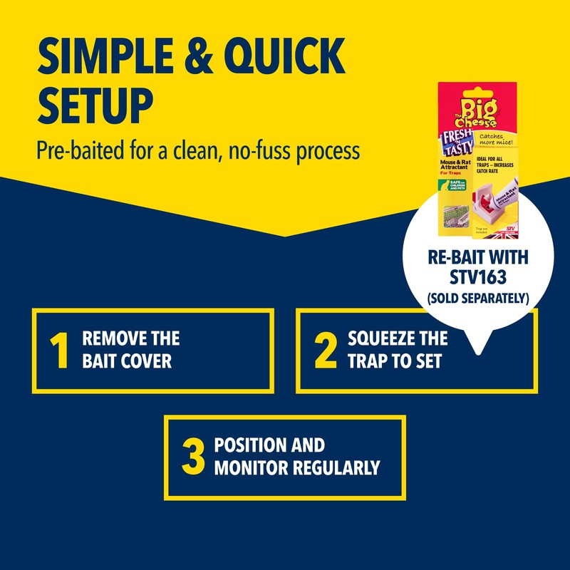 The Big Cheese Ultra Power Ready-Baited Mouse Trap - Multi