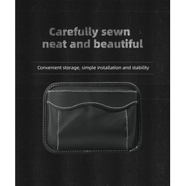 SUJADE YAKEFLY Car Seat Side Pocket Organizer,PU Leather Storage Pocket Pouch Cell Phone Sunglasses Holder,Car Seat Storage Gap Filler,Mini Storage Bag Interior Accessories Organizer