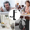 Gatuida 3pcs Headphone Hanger Adjustable Clip Under Desk Headset Holder
