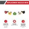 Simpson Cleaning 80146 4500 PSI Universal Pressure Washer Nozzles, 1/4-Inch