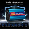 400W Pure Sine Wave Power Inverter 12V DC to 110V