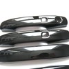 CYAuto Chrome Carbon Fiber Gloss Black Exterior Door Handle Cover