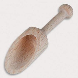 25 x Hofmeister® Dosing Spoons Made of Beech Wood, 5 cm, Shovel for Spices, Coffee, Grains & Powder, Safe Dosing, Weighing & Filling, Measuring Spoon Made of Beech Wood