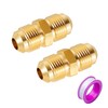 Breezliy 3/8" Male Flare x 3/8" Male Flare Connector Gas