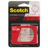 Scotch Extreme Fasteners, 1" X 1", White, 6/Pack