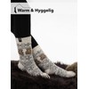 One Pair of 80% Wool Socks with Teddy Motif Norwegian