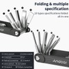 Andoer 10-in-1 Photographer Foldable Wrench Pocket Multitool Set Folding Screwdriver