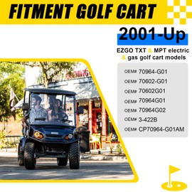 IOOBLBEI Golf Cart Steering Gear Box Assembly for EZGO TXT Electric & Gas 2001-UP, EZGO TXT Steering Gear Box for EZGO MPT, OEM# 70964G01 70964G02