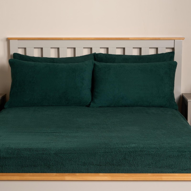 OHS Fleece Pillow Cases 2 Pack, Side Sleeper Warm Cosy