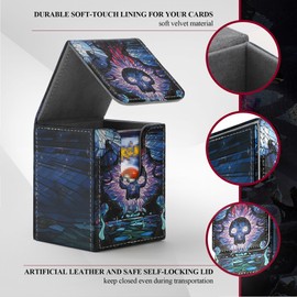 TCGUARD Card Deck Box for MTG Card Storage Box Holds 100 Plus Single Sleeved Cards with Trading Cards Games TCG Yugioh etc. (Purple)