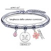 KJKJKJ A-Z 26 Initial Letter Pendant Bracelet Women Christmas Gift