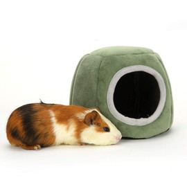 POTATO Small Animals Cage Hamster House Pet House Dome Sleeping Bag Cute Pumpkin Shaped Fluffy Sleeping Bag Playground Nest Removable Winter Cold Protection Warm Sleep Anti-slip Bottom Pet Supplies