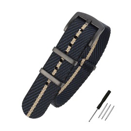 WOUKUP Premium Weave Nylon Watch Band 20mm 22mm Replacement Military Watch Straps for Men