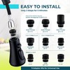 VFAUOSIT Kitchen Faucet Replacement with 9 Adapters, 3-Mode (Aquablade) Pull