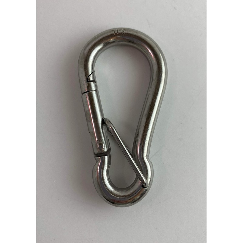 US Stainless Stainless Steel 316 Locking Spring Hook with Safety