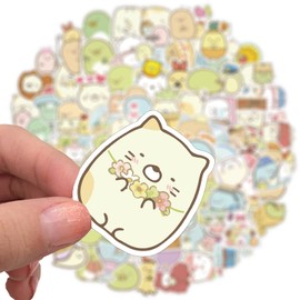 Kawaii Sumikkogurashi Stickers,100 PCS Sumikko gurashi Graffiti Vinyl Waterproof Decals for Water Bottles Computer Bicycle Skateboard Luggage Phone Pad Laptop Kids Teens Stickers Pack