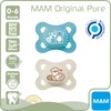 MAM Original Pure Schnuller im 2er-Set, zahnfreundlicher Baby Schnuller aus