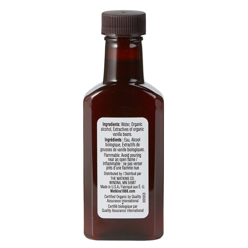 Watkins Organic Pure Almond Extract, Non-GMO, Kosher, 2 oz. Bottle,