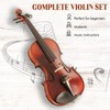 Ceciliec 4/4 Violin, Acoustic Full Size Violin for Beginners Kids
