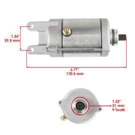Caltric Starter for Bombardier Can-Am ATV DS250 DS 250 2006-2021 / S31200RB1000