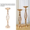 Table Candlestick Ornament Iron Twisted Curb Candle Holder Decorative Ornament