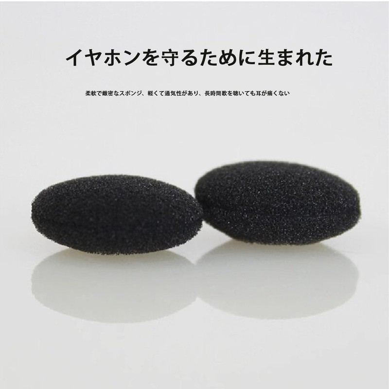 Mirhua 55mm Diameter High Elastic Sponge Cover for Headphones &