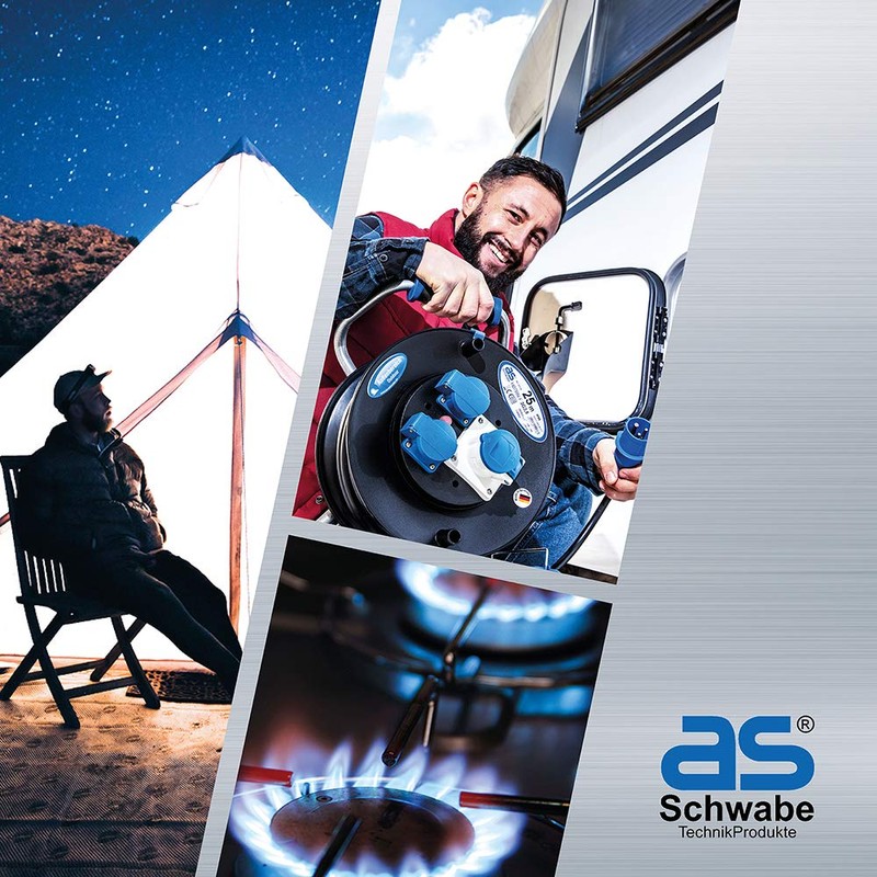 as - Schwabe Camping CEE Caravan Power Plug - 230V/16A/3-Pin