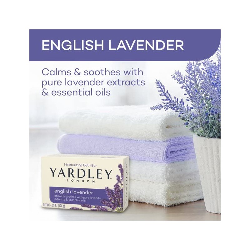 Yardley English Lavender Bar Soap 2 x 4.25 oz Soap