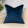 Yangest Blue Decorative Velvet Throw Pillow Cover Striped Patchwork Cushion