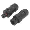 2Pcs Waterproof Power Connector 3 Pin Temperature Resistant Micro Reverse