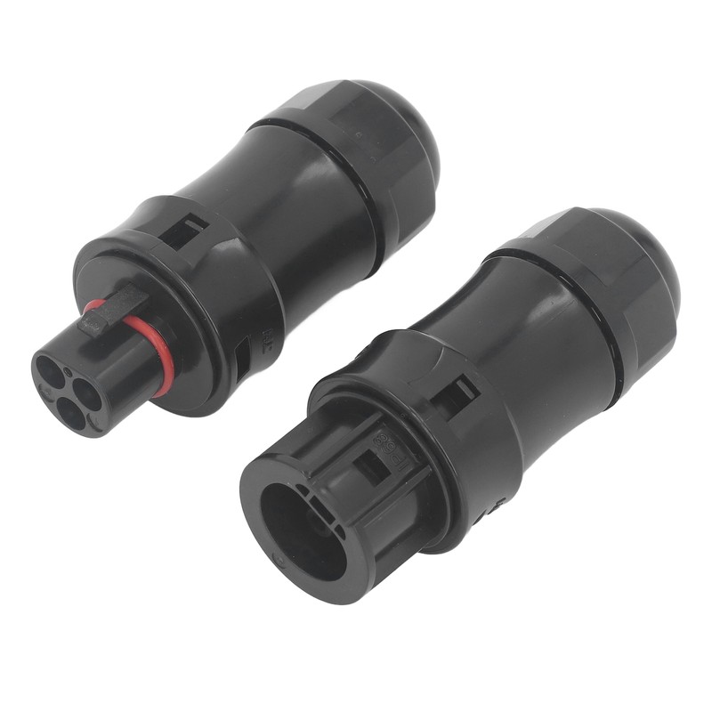 2Pcs Waterproof Power Connector 3 Pin Temperature Resistant Micro Reverse