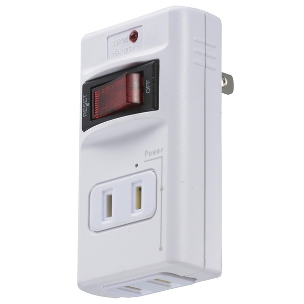 オーム(OHM) 電機 雷ガード付 発煙ガード スイッチ付タップ(2個口) HS-TMP2HH3-W