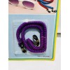 Vintage Eyeglass String Plastic Chain Scrunchie Purple