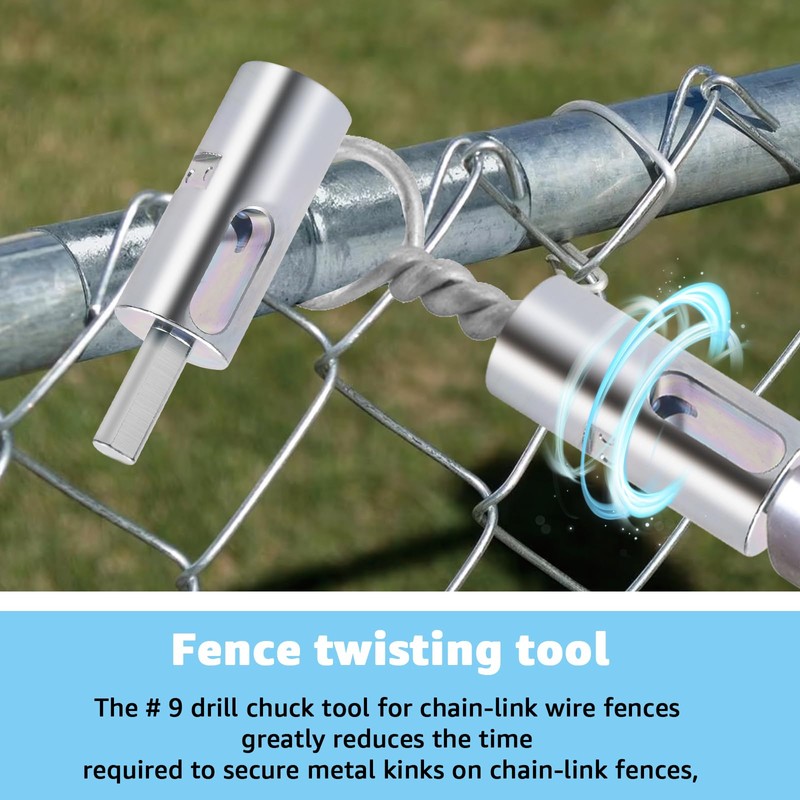 2PCS Twist Ties Tool 9 Gauge Drill Chuck Tool Compatible