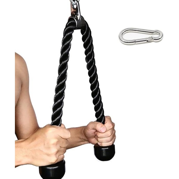 Tricep Rope 35 inches Fitness Attachment Cable Machine Pulldown Heavy