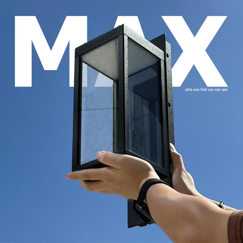 Lustrlach Upgraded Motion Sensor Outdoor Wall Light, 15” Porch Light