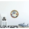 12" Porthole Wall Decal RUSTIC Bikini Bottom Under The Sea