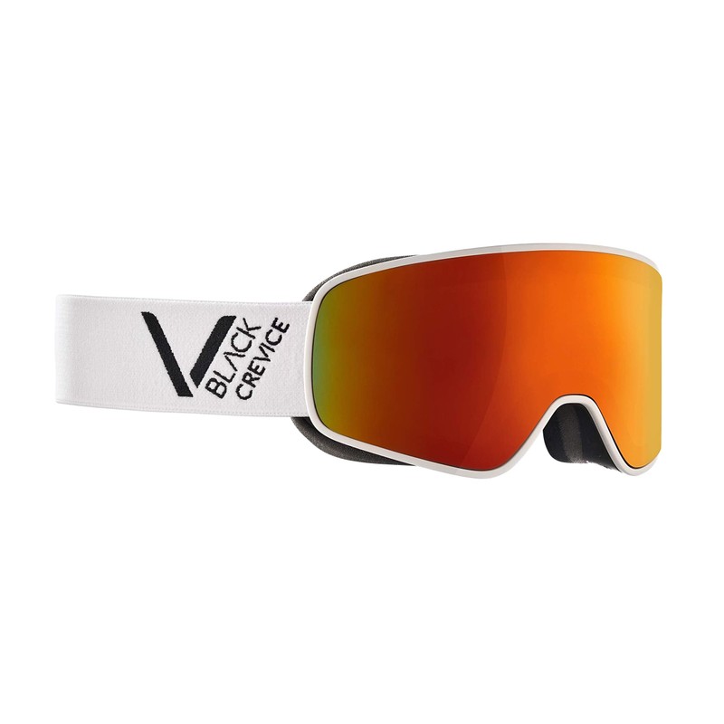 Black Crevice Helmet Set, Matt White/Black, XS