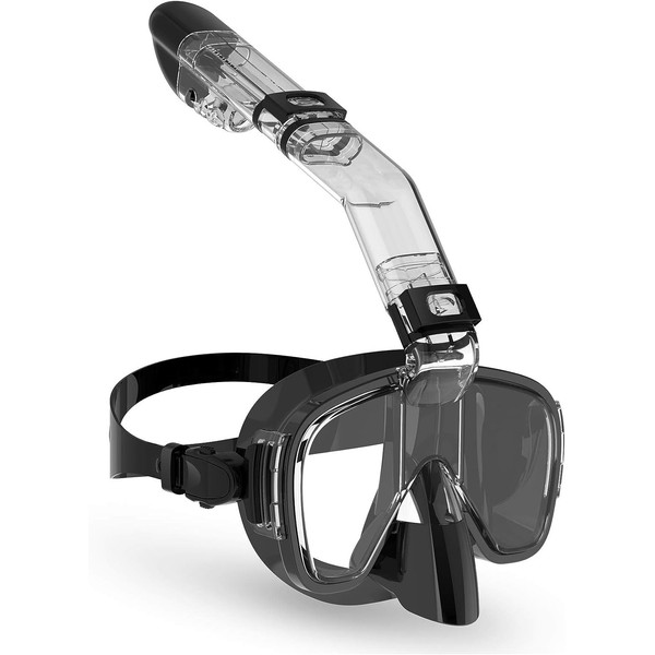 Latest Half Face Snorkel Mask with Easy Breathing Dry Top