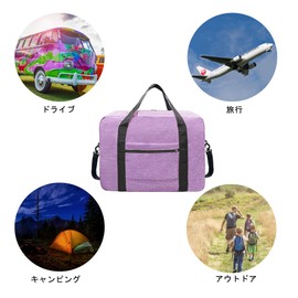 HOPSOOKEN 30L Boston Bag, Carry-on Bag, Large Capacity, Carry-on Bag, Waterproof Duffel Tote Bag, Carry-on Bag, Foldable, Lightweight, Carry-on Bag, Storage Pouch, Secure to Travel Bag, Suitcase,