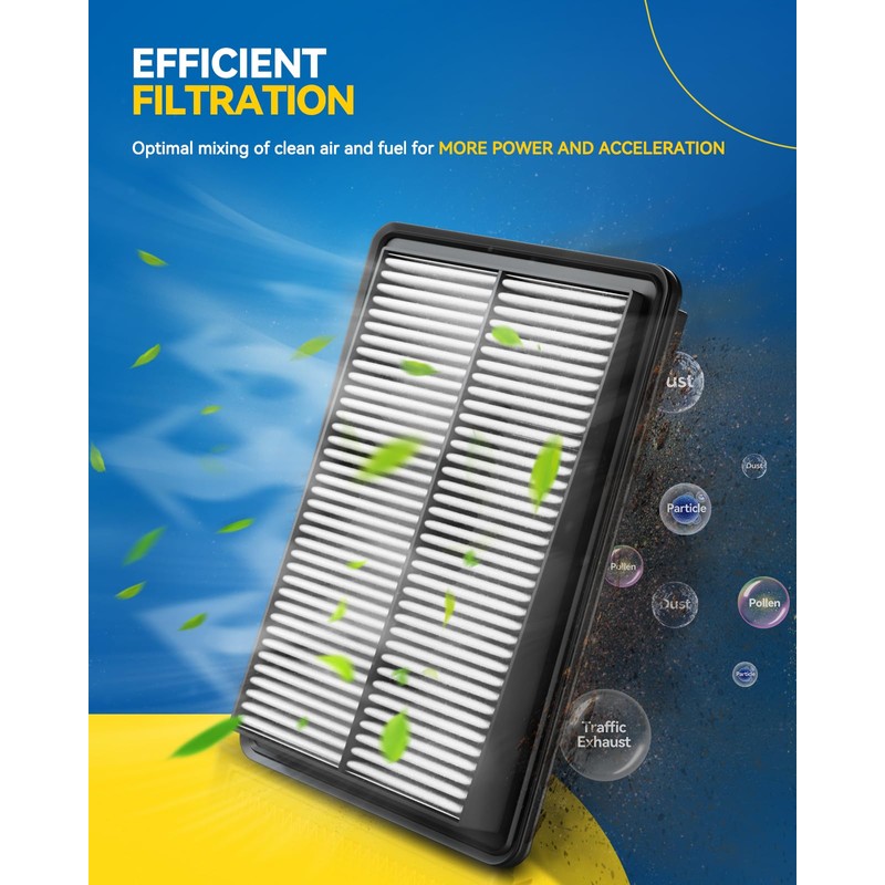 PHILTOP Engine air filter CA10999 Replacement for Infiniti M37 3.7L