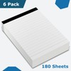 MuiAng 6 Pcs Perforated Note Pads College Ruled - 4"