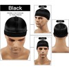 ROYBENS 2PCS Silky Stocking Wave Cap for Men, Good Compression